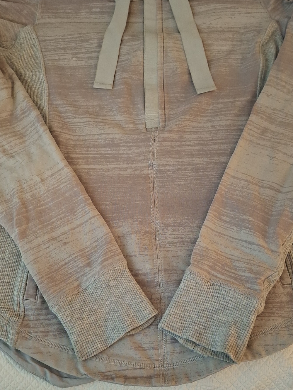 lululemon athletica Light Taupe Half-Zip Hooded Pullover - Picture 6 of 7